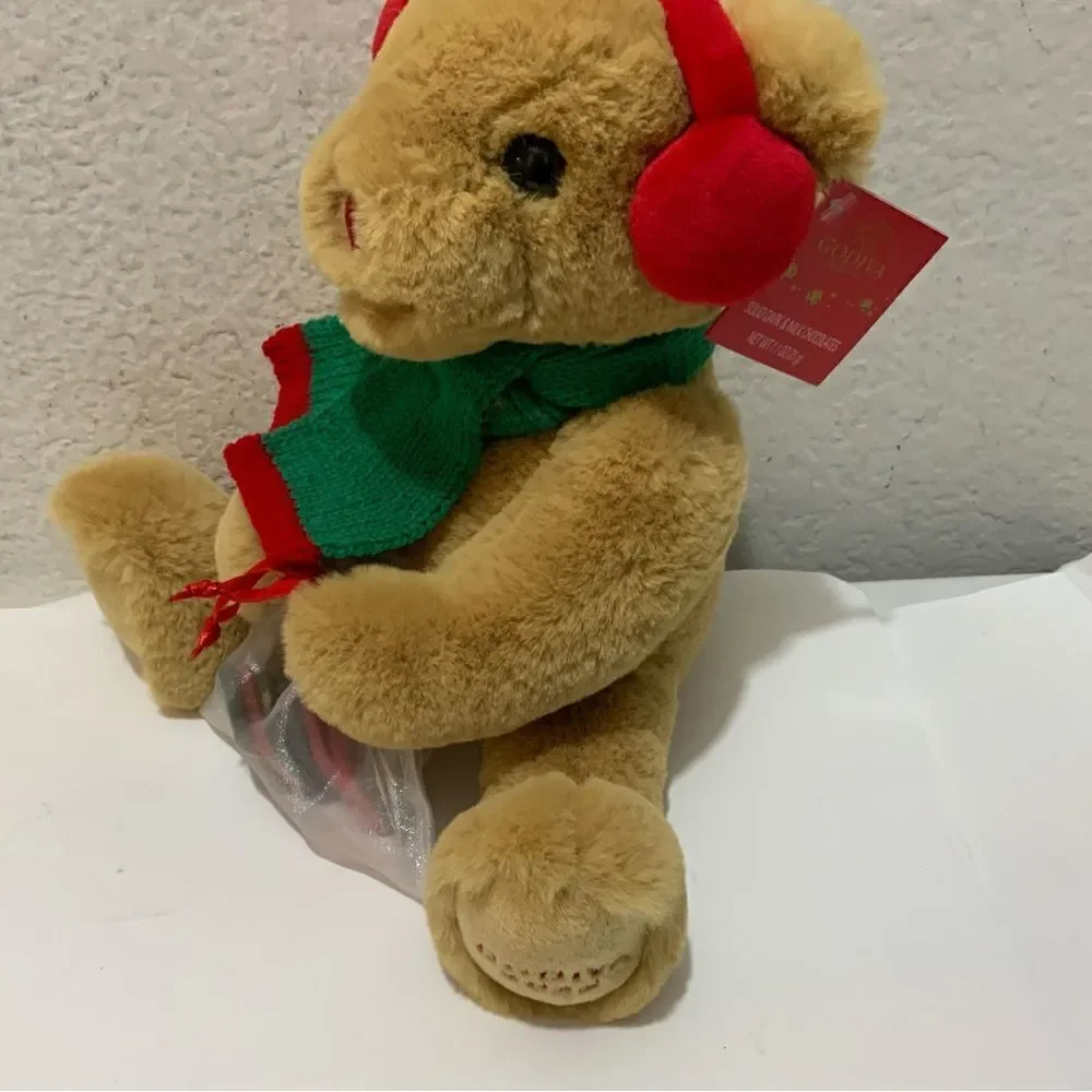 New NWT Godiva Teddy Bear Plush 2022 with Scarf
